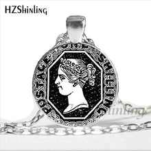 2017 Vintage Ireland Stamp Pendant Cross Necklace Women Jewelry Ireland Memento Birthday Christmas Gift Glass Dome Necklace HZ1