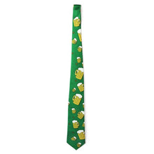Men Tie Polyester Floral Skinny Necktie Slim Casual For Ireland Festival Theme