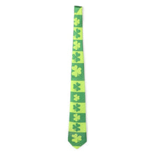 Men Tie Polyester Floral Skinny Necktie Slim Casual For Ireland Festival Theme